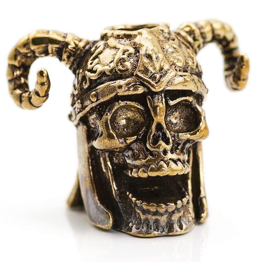 5689 Paracord Hand Made Beads - Antique Golden Accessory Charms for Pendant
